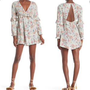 RAGA Secret Escape Mini Dress Sage Multi Floral Size XS